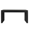 Modern Rustic Wood Table, Rectangular Living Room Center Table With Floating Top Design