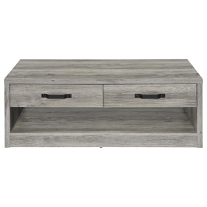 Nuberg - 2 Piece And End Table Set With Storage Drawers - Gray