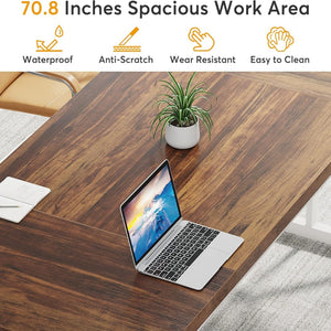 Rectangular Dining Table With X Trestle Metal Legs