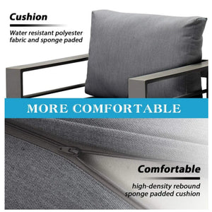 Outdoor Patio Set, All-Weather & Thick Cushions