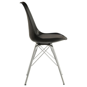 Padded Dining Chair (Set of 2) - Black