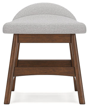 Lyncott - Home Office Desk Chair - Light Gray / Brown