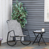 Outsunny-garden-rocking-chair,-outdoor-indoor-sling-fabric-rocker-for-patio,-balcony,-porch,-grey-Outdoor-Chairs