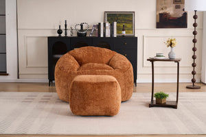 Foam Bean Bag Chairs for Adults and Teens with Ultra Soft Chenille Cover