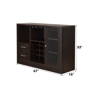 Hazen - Wine Cabinet III - Espresso