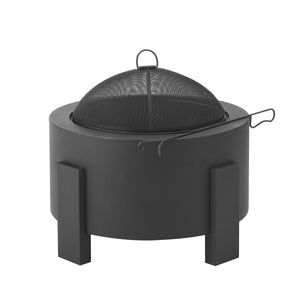 Scott Living Flicker Wood Burning Iron Fire Pit