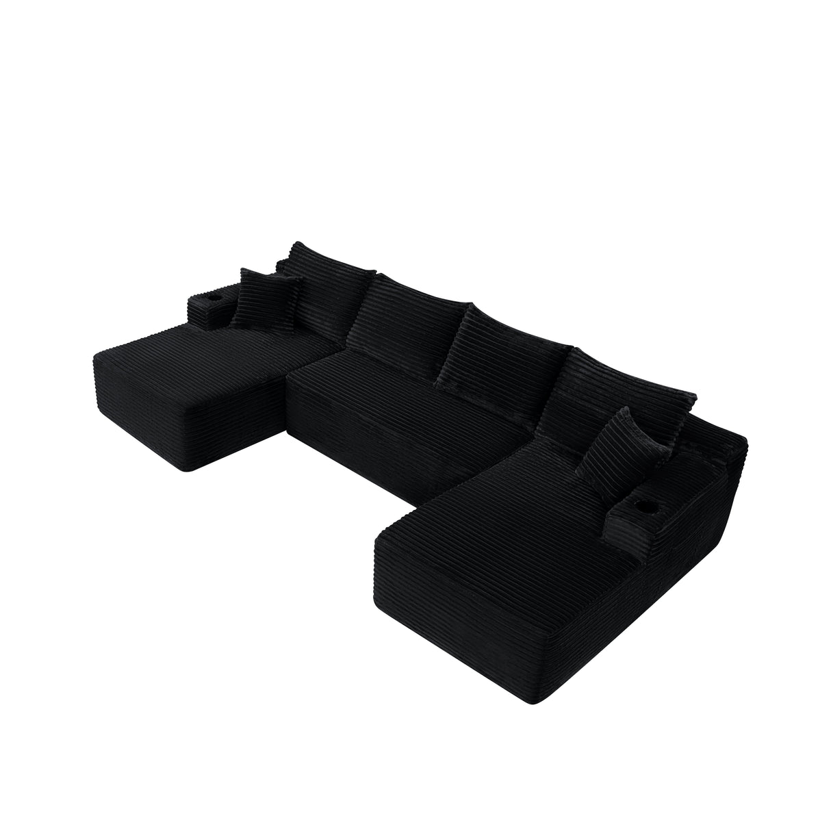 134" Cloud Sectional Sofa with U-Shape Chaise