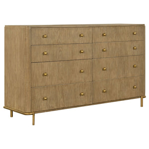 Arini 4-piece Eastern King Bedroom Set Cream and Sand Wash
