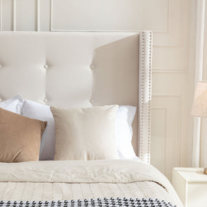 Peyton Upholstered King Bed with 54" High Headboard