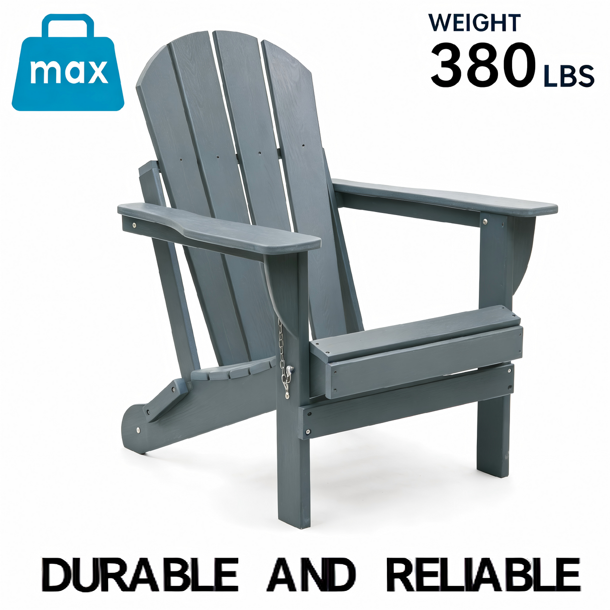 Adirondack Folding Chair with Dual Cup Holders