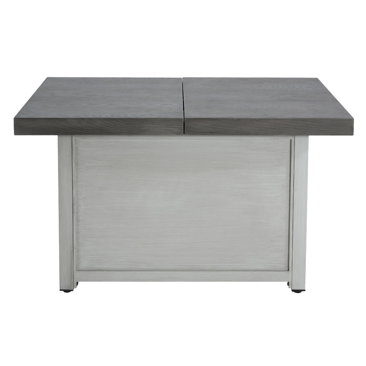 Extendable Rectangle Aluminum Alloy Fire Pit Table, 50,000BTU