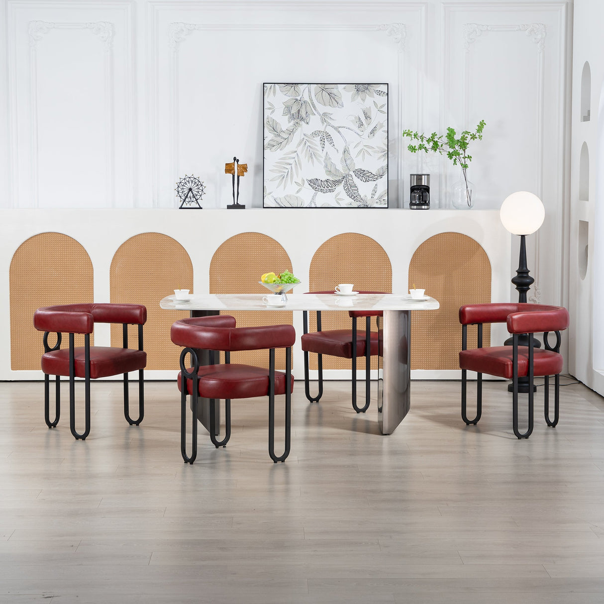 House hold contemporary designed upholstered accent/dining chair/barrel side chairs set of 2