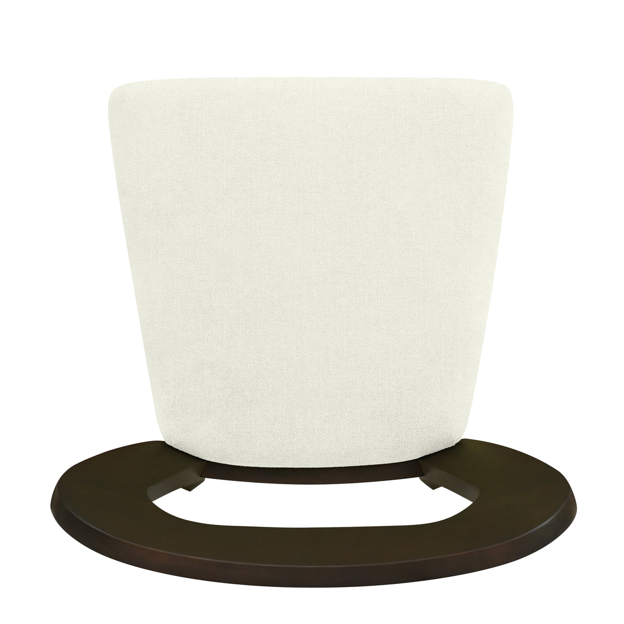 Dining Chair Without Arm Set of 2 (Dark Brown + Beige)