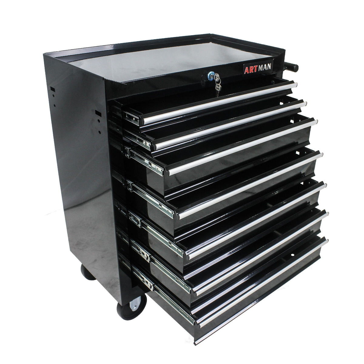 Multifunctional Tool Cart With Wheels And Drawers