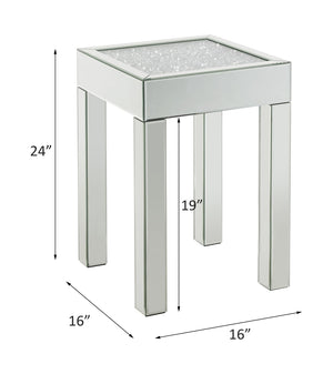 Noralie Mirrored & Faux Diamonds End Table