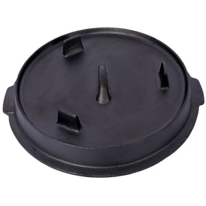 Pre-Seasoned Cast Dutch Oven With Skillet Lid And Pot Rack