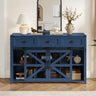 U_Style 55" Sliding Barn Door Sideboard Buffet Cabinet