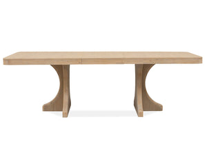 Somerset - Trestle Dining Table - Butternut and Omari Natural