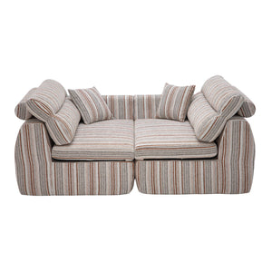 3 Seater, Couch With Throw Pillows For Living Room