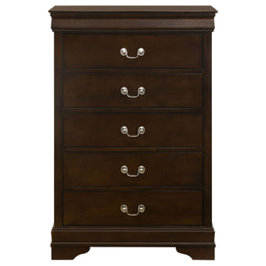 Janson - 5 Drawer Bedroom Chest - Cappuccino