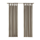 Twist Tab Total Blackout Window Curtain Panel Pewter 50x95" Blackout