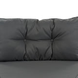 8-piece outdoor wicker round sofa set, half-moon sectional set all weather