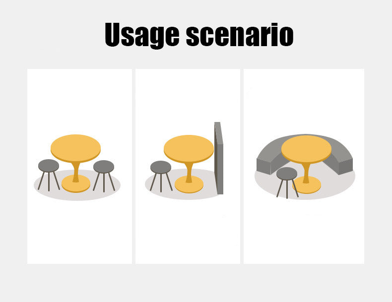 Modern Black Round Table