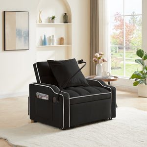 Sleeper Sofa Chair Bed - 3 In 1 Convertible Sofa