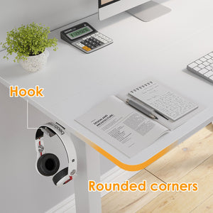 Stary Electric Standing Desk with Adjustable Height - Metal & Wood