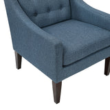 Contemporary Button Tufted Accent Chair