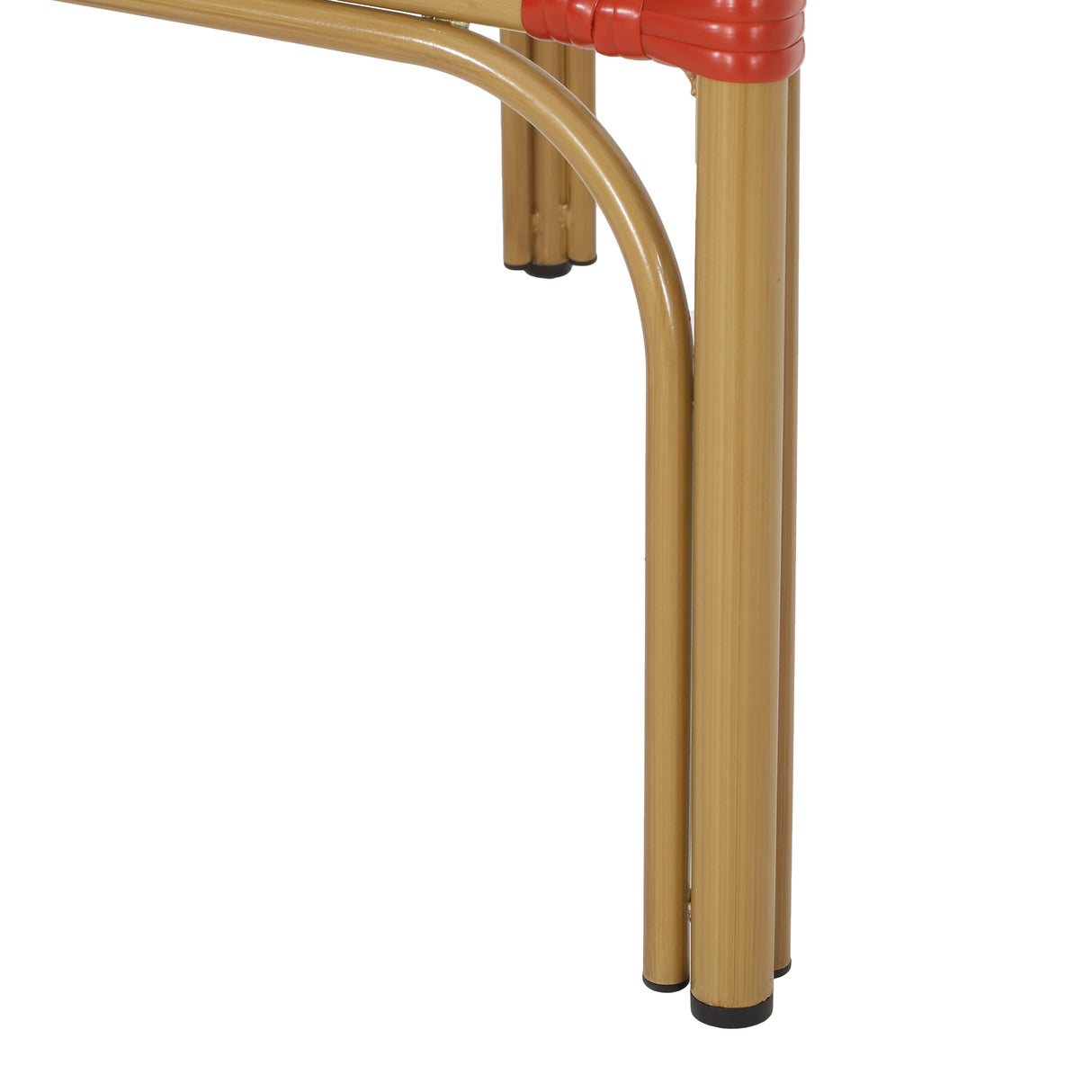 Outdoor Wicker and Aluminum French Barstools, Set of 2