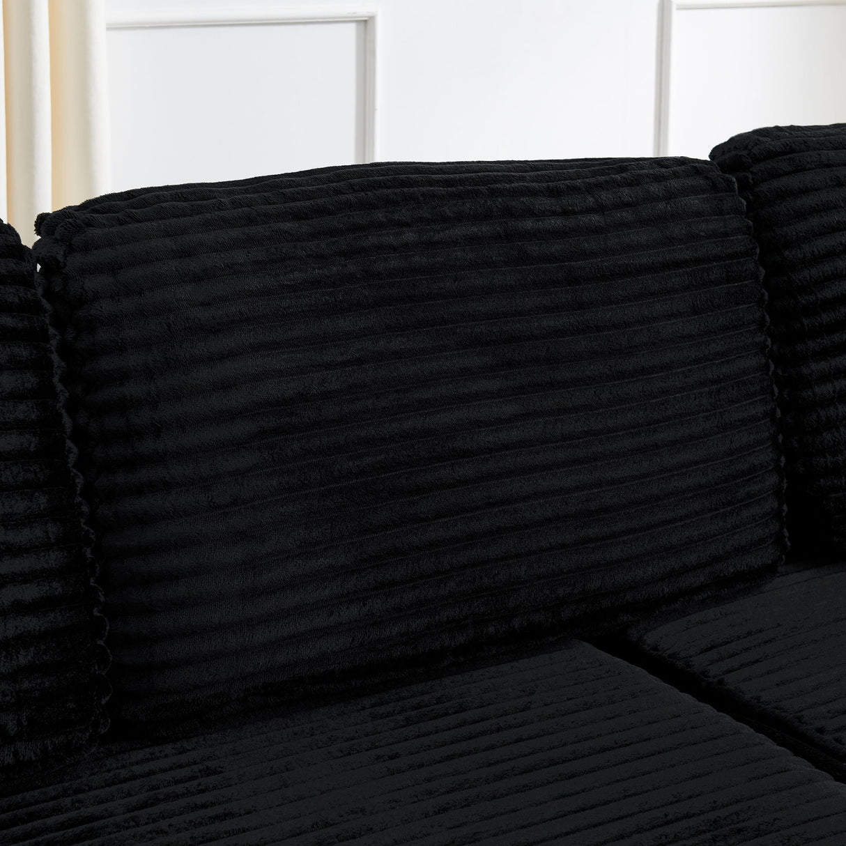 Modern Minimalist L Shape Modular Sectional Sofa, Couch