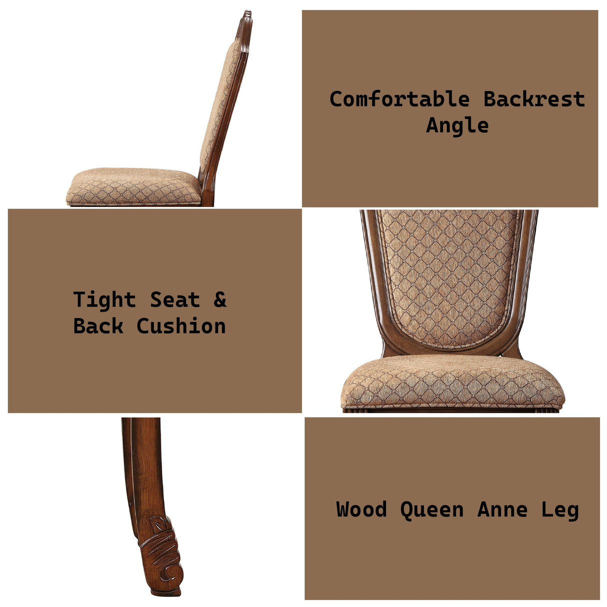 Chateau De Ville - Side Chair (Set of 2) - Brown / Cherry