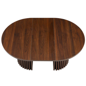 Oval Coffee Table For Living Room - Walnut