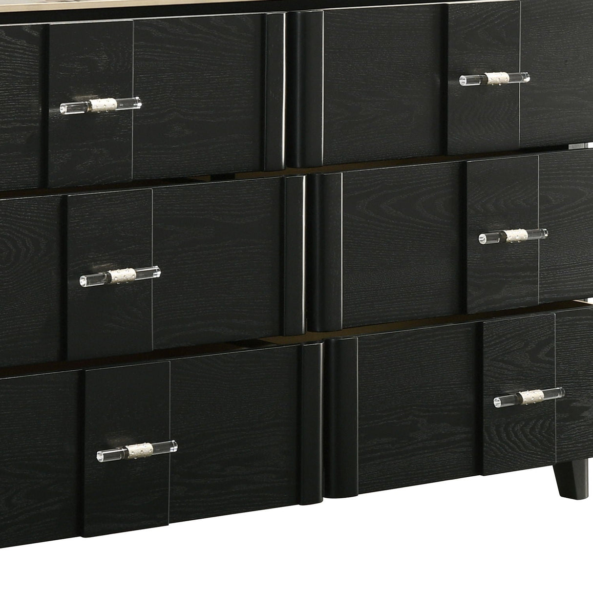 Opel - 6 Drawer Dresser - Black
