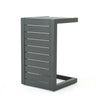 Aluminum Outdoor C-Shaped Side Table for Patio