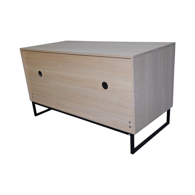 Modern Wooden Cat House with Scratching Mat