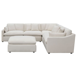 Greeley - 6 Piece Upholstered Modular Sectional Sofa - Ivory
