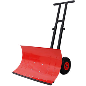 Dual Bar Snow Shovel with Wheels