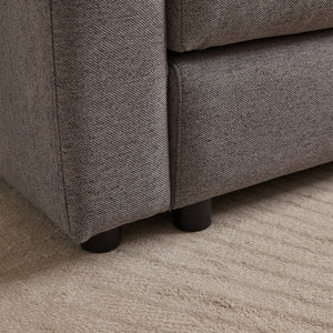 102.2 Inch Combination Modular Sofa with Ottoman Grey