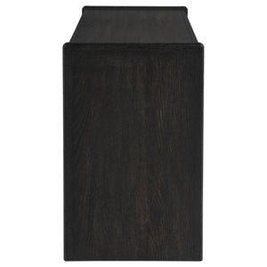 Leandro 2-drawer Home Office Writing Desk Burnished Black