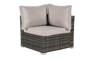 8 Pieces Outdoor Patio Sectional Sofa Couch,Wicker Furniture Conversation Sets with Washable Cushions & Glass Coffee Table for Garden, Poolside, Backyard