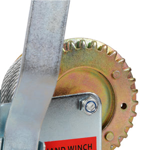 600LBS Hand Winch with 26FT Steel Cable