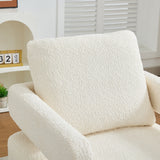 Stonewell Square Swivel Accent Chair with Open Back