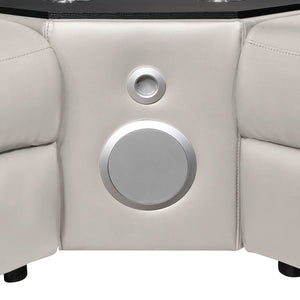 Nova - Sectional With Bluetooth Speaker, LED And Lifting Wine Cabinet