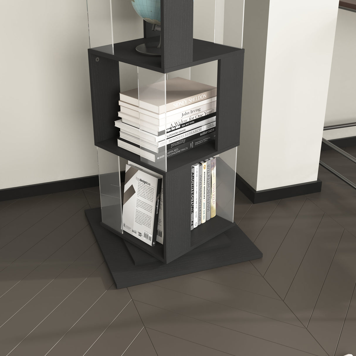 360° Rotating 6-Tier Display Shelf