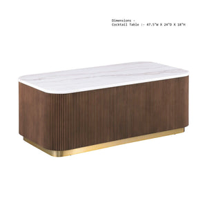 Rectangle Cocktail Table Genuine Accent Plinth Base