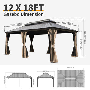 12' X 18' Hardtop Gazebo