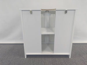 Louvered Double-Door Floor-Standing Bathroom Vanity