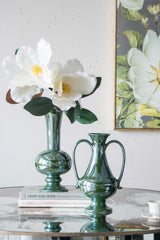 Aesthetic Round Dining Table with Floral Design